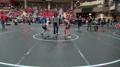 100 lbs Quarterfinal - Parker Williams, Wamego Wrestling Club vs Jacoby Crocker, Open Mats Wrestling Club