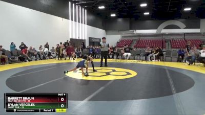 70 lbs Placement Matches (8 Team) - Barrett Braun, Team 922 (OH-PA) vs Dylan Verceles, Short Time