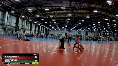 92 lbs Rd# 9- 2:15pm Saturday Final Pool - Brody Lewis, Team BAM vs Bostik Marple, Oklahoma Elite