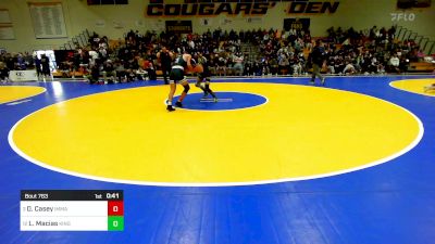 135 lbs Consi Of 8 #2 - Deven Casey, Immaculate Conception (IL) vs Leo Macias, Kingsburg