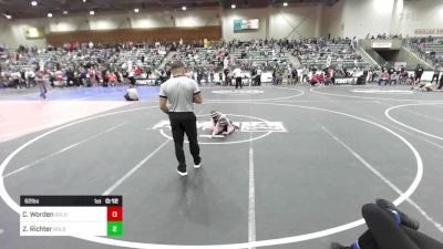 62 lbs Consi Of 8 #1 - Carter Worden, Gold Rush vs Zerrick Richter, Gold Rush