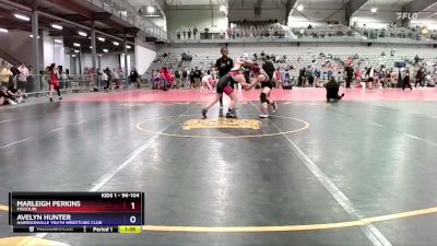 96-104 lbs Round 2 - Marleigh Perkins, Missouri vs Avelyn Hunter, Harrisonville Youth Wrestling Club