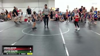 48 lbs Round 4 (6 Team) - Jordan Simone, PA East Lightning vs Weston Shalter, Moser`s Mat Monsters