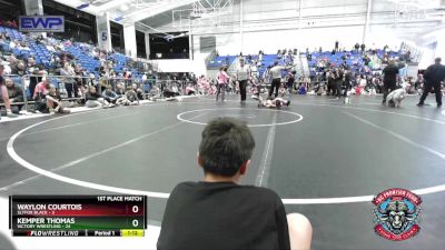 96 lbs Placement (4 Team) - Waylon Courtois, Slyfox Black vs Kemper Thomas, Victory Wrestling