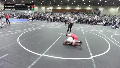 106 lbs Semifinal - Wyatt Hewit, Shootbox Rigby vs Nakoah Lehi, Hidden Springs Wolves