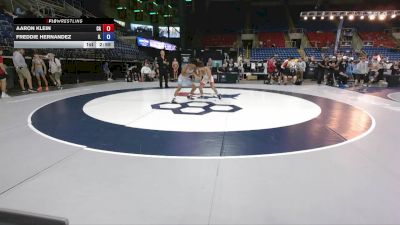 120 lbs Cons. Sub-rd Of 32 - Aaron Klein, CA vs Freddie Hernandez, IL