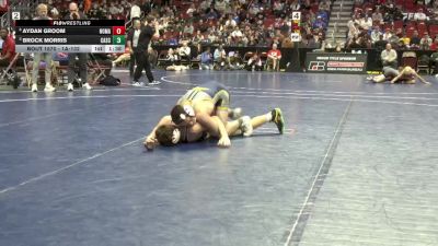 1A-132 lbs Cons. Semi - Aydan Groom, North Mahaska vs Brock Morris, Cascade