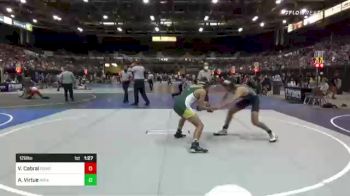 126 lbs Round Of 32 - Vincent Cabral, Pomona Elite vs Alexander Virtue, Mira Costa