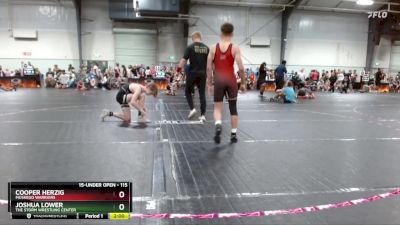 115 lbs Cons. Round 2 - Cooper Herzig, Muskego Warriors vs Joshua Lower, The Storm Wrestling Center