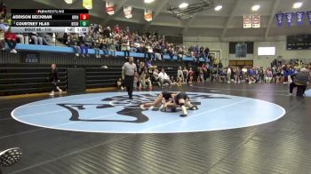 110 lbs Quarterfinal - Addison Beckman, Grinnell vs Courtney Hlas, Benton Community