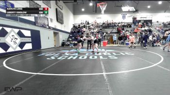 190 lbs Rr Rnd 1 - Kaitlyn Long, Henryetta vs Liberty Kinslow, Henryetta