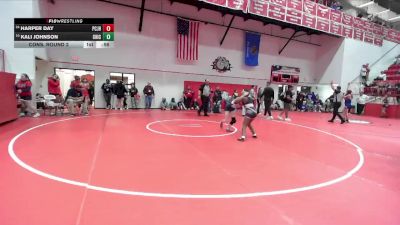 JH 110 lbs Cons. Round 2 - Kali Johnson, CHICKASHA JH vs Harper Day, Ponca City JH