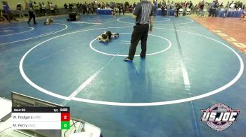 55 lbs Round Of 16 - Wyatt Rodgers, Cardinal Wrestling Club vs Maddox Perry, Choctaw Ironman Youth Wrestling