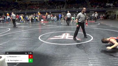 90 lbs Round Of 32 - Jp Mckeown, Wilkes Barre vs Bryce Harrington, Portage