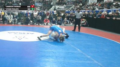 7A 126 lbs 1st Place Match - Stone Phillips, Vestavia Hills vs Jameson Thomas, Oak Mountain