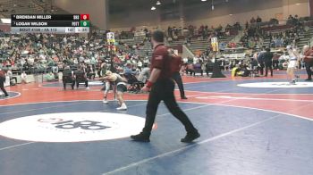 4A 113 lbs 1st Place Match - Logan Wilson, Pottsville vs Brendan Miller, DOVER HIGH SCHOOL