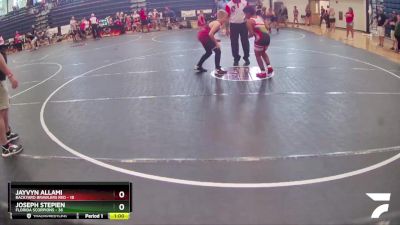 100 lbs Quarterfinals (8 Team) - Jayvyn Allami, Backyard Brawlers Red vs Joseph Stepien, Florida Scorpions