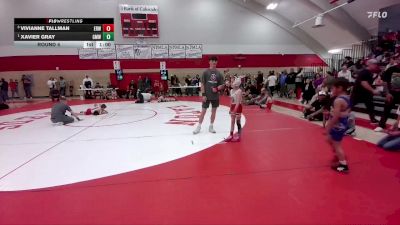 51-52 lbs Round 4 - Xavier Gray, Greeley Metro WC vs Vivianne Tallman, Eaton Reds WC