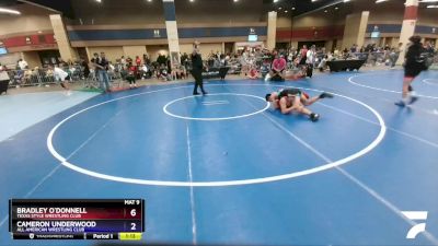 145 lbs Champ. Round 1 - Bradley O`Donnell, Texas Style Wrestling Club vs Cameron Underwood, All American Wrestling Club