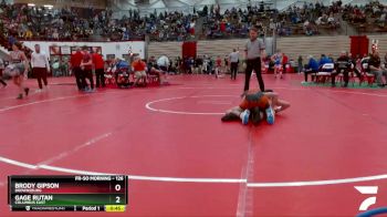 126 lbs Cons. Round 2 - Gage Rutan, Columbus East vs Brody Gipson, Brownsburg