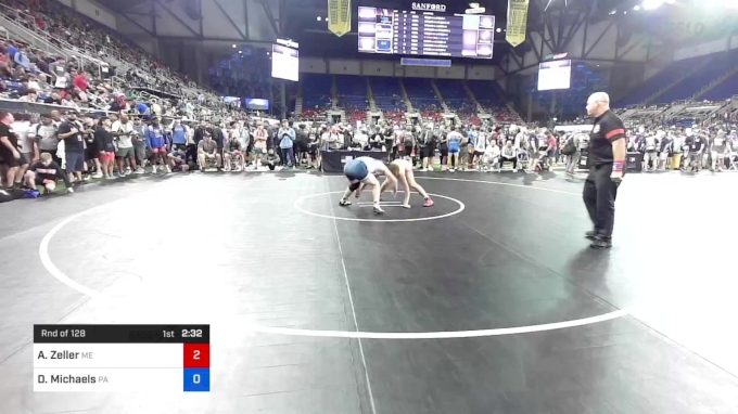 152 lbs Rnd Of 128 - Alexander Zeller, Maine vs Damon Michaels ...