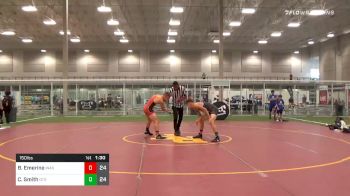 150 lbs Quarterfinal - Bray Emerine, Indy All Stars vs Corvin Smith, Ohio Titan Red