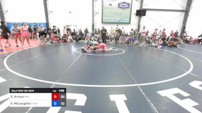 56 kg Quarterfinal - Savannah Arroyo, Wyoming SEM Women vs Sara McLaughlin, CT Whale Girls