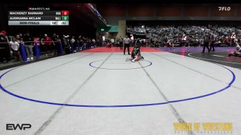 Semifinal - Mackenzy Barnard, Ridge Wresting Club vs Audrianna Mclain, Walla Walla Wrestling
