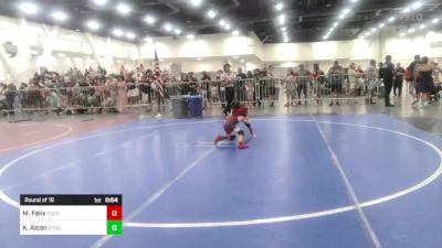 43 lbs Round Of 16 - Myla Felix, Tucson Pride WC vs Kiah Alcon, Stout Wr Acd