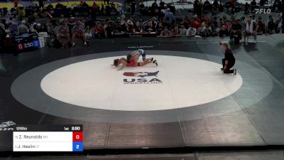 126 lbs Quarters - Zayne Reynolds, MO vs Jackson Heslin, CT