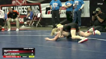 3A-113 lbs Champ. Round 1 - Elliott Gnewuch, Xavier, Cedar Rapids vs Braxton Winkey, Ames
