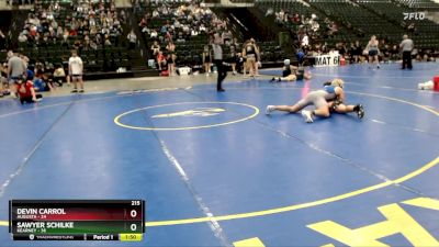 215 lbs Round 3 (16 Team) - Sawyer Schilke, Kearney vs Devin Carrol, Augusta