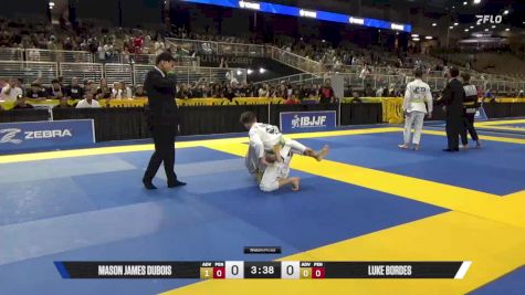 Luke Bordes vs Mason James DuBois 2025 Pan Kids Jiu-Jitsu IBJJF Championship