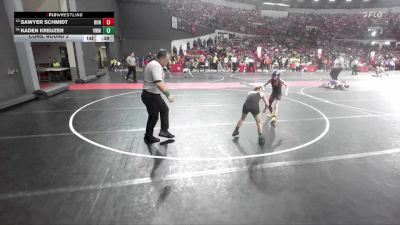 66 lbs Cons. Round 2 - Sawyer Schmidt, Bonduel vs Kaden Kreuzer, B.A.M Training Center