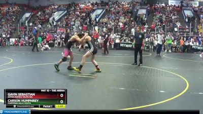 119 lbs Semifinal - Carson Humphrey, Chippewa Hills Youth vs Gavin Sebastian, Eaton Rapids Youth WC