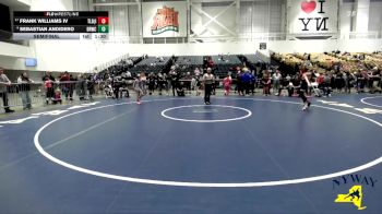 75 lbs Semifinal - Frank Williams Iv, The Lions Den (Long Island) vs Sebastian Andidero, Deep Roots Wrestling Club