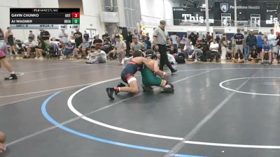 128 lbs Rr Rnd 1 - Gavin Chunko, Grit Mat Club Red - HSC vs AJ Wagner, Broad Axe Gold - HSC