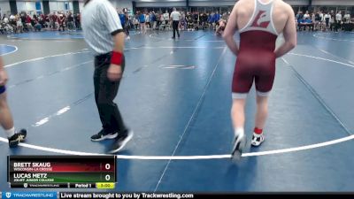 Elite 165 lbs Champ. Round 1 - Brett Skaug, Wisconsin-La Crosse vs Lucas Metz, Joliet Junior College