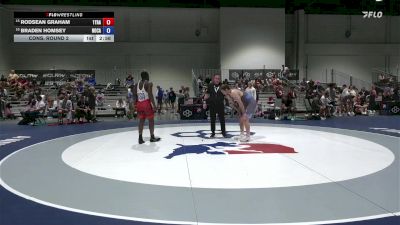 92 lbs Cons. Round 2 - Rodsean Graham, 10 Year Active Athlete List *OLD* vs Braden Homsey, North Carolina