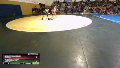 150 lbs Quarterfinal - Bodee Thivierge, Clarkston vs Tyson Ramsey, Ridgeline