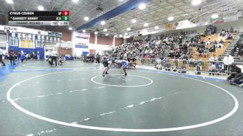 132 lbs Champ. Round 2 - Cyrus Czubek, Newbury Park vs Garrett Berry, Alta Loma