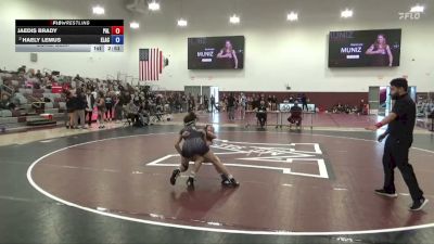 124 lbs Cons. Semi - Jaedis Brady, Unattached vs Haely Lemus, East Los Angeles College