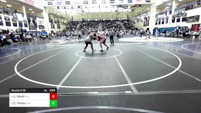 285 lbs Round Of 32 - Jared Hazel, Paulsboro vs Christian Yanes, Pennridge