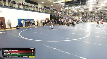 126 lbs Cons. Round 4 - Zeke Anderson, Bloomer vs Cillian O Connell, Regis/Altoona