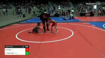 43 lbs Semifinal - Kopelan Kirby, Tahlequah vs John Petrovcik, NBWA