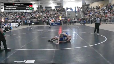 A 165 lbs Champ. Round 1 - Wyat Rambo, White House High School vs Kaden Weitzel, Livingston Academy