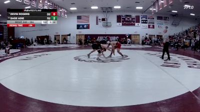 184 lbs 7th Place Match - Devin Rogers, Carthage College vs Sage Adie, Pacific (or)