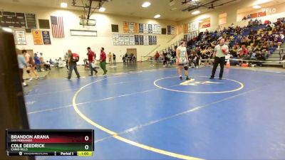 175 lbs Cons. Round 4 - Cole Deedrick, Chino Hills vs Brandon Arana, San Fernando