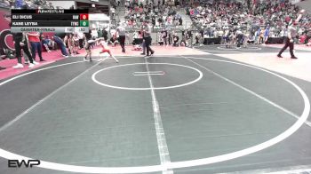 49 lbs Quarterfinal - Eli Dicus, Raw Wrestling Club vs Kane Leyba, Team Tulsa Wrestling Club