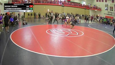 110 lbs Quarterfinal - Lauren Echeverria, Crook County vs Destiny Beaton, Sunset